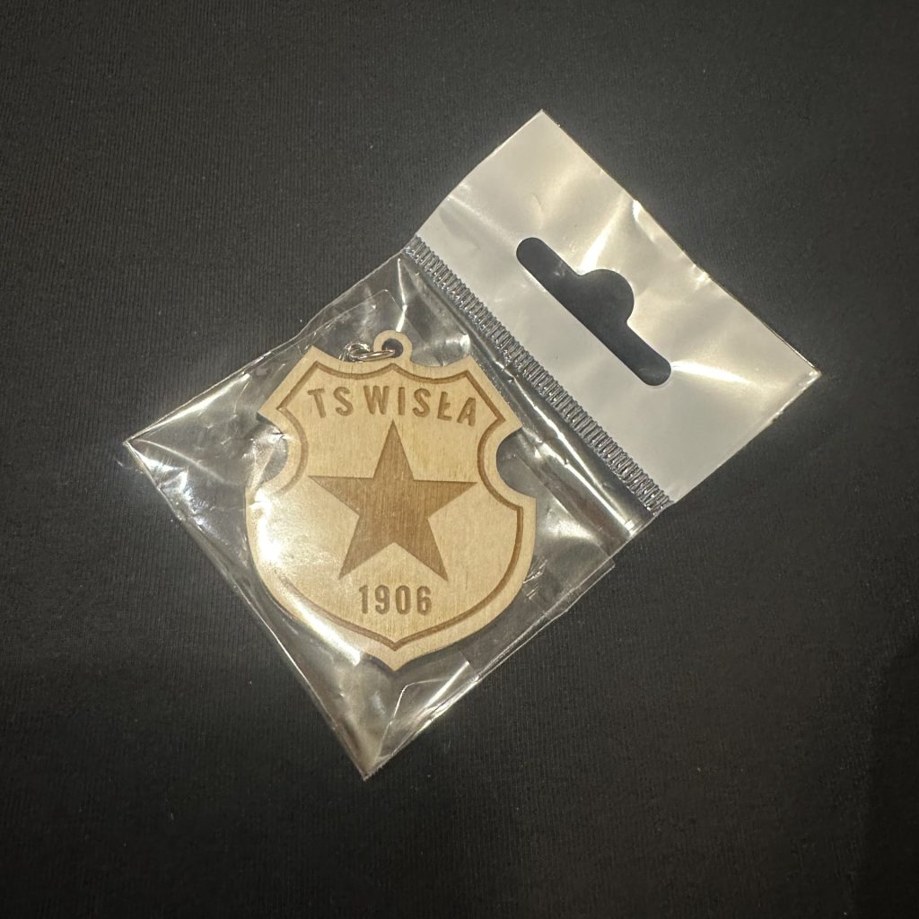 drewniany brelok herb